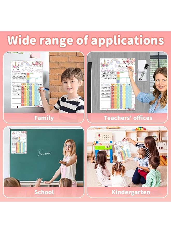 erorex Magnetic Chore Chart For Kids Behavior Reward Chart For Kids Magnetic Dry Erase Chore Chart For Kids Developing A Good Sense Of Responsibility Wall Chart Magnetic Stickers - Image 5