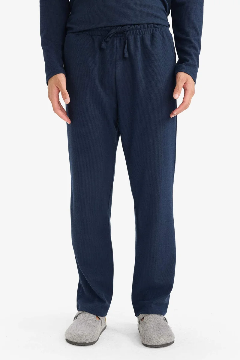 Defacto  Regular Fit Waffle Top Bottom 2 Piece Pajama Set for Men | Best Price UAE