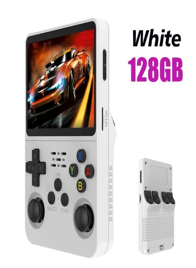 AROAQ Open Source Retro Handheld Game Console, Portable R36S Console with Integrated Dozens Emulator, Pocket Games Emulator with 3.5 Inch IPS 640 x 480 Screen, Supports OTG and Memory Card, (128GB Memory Card)  - Image 1