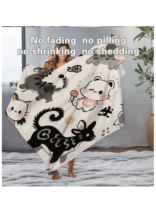 general Flannel thin blanket (warm and comfortable, suitable for sleep, gaming, dust removal and sandproof) 150cm*200cm - 1027 - Image 4