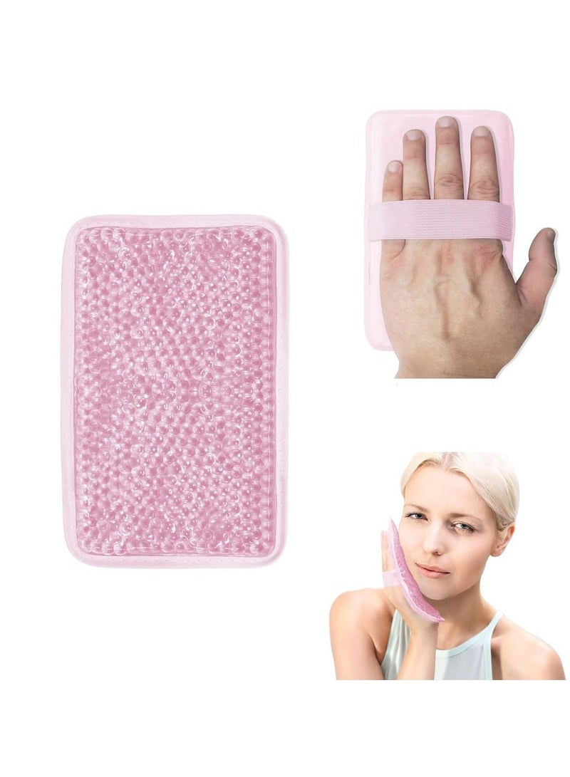 CMGTYYD Gel Ice Bag, Gel Beads Hot & Cold Pack with Strap, Reusable Compress for Pain Relief, for Knee, Shoulder, Neck, Ankle, Back & More for Cooling or Hot Compress(Pink, 1Pack)  - Image 1