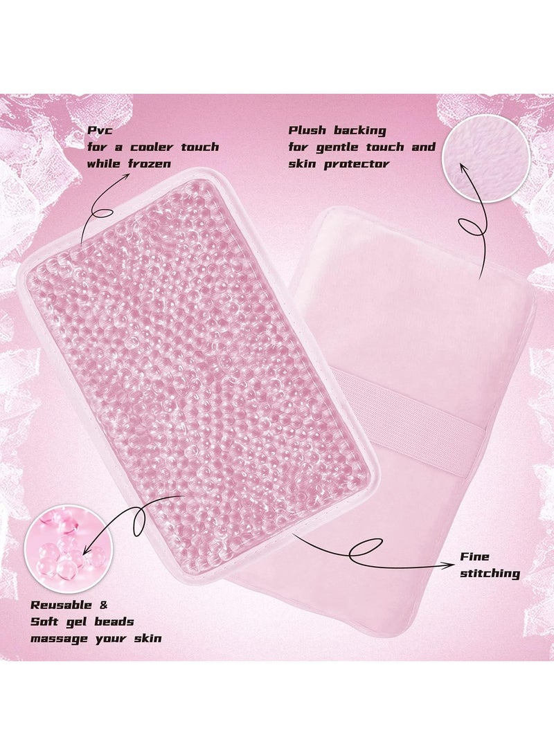 CMGTYYD Gel Ice Bag, Gel Beads Hot & Cold Pack with Strap, Reusable Compress for Pain Relief, for Knee, Shoulder, Neck, Ankle, Back & More for Cooling or Hot Compress(Pink, 1Pack)  - Image 5
