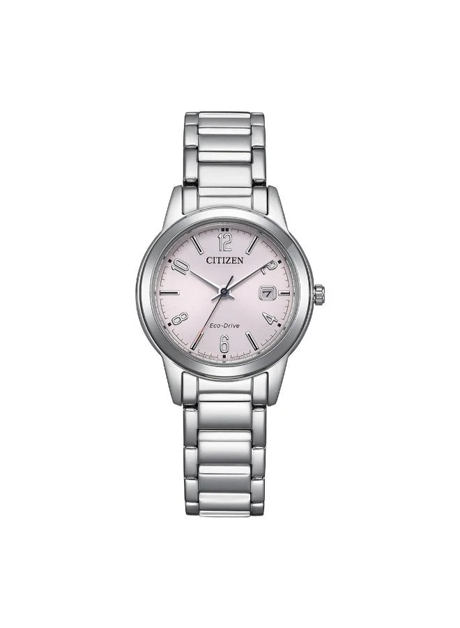 CITIZEN Women's Stainless Steel Strap Eco-Drive Women Watch FE1241-71Z - 29.4 mm