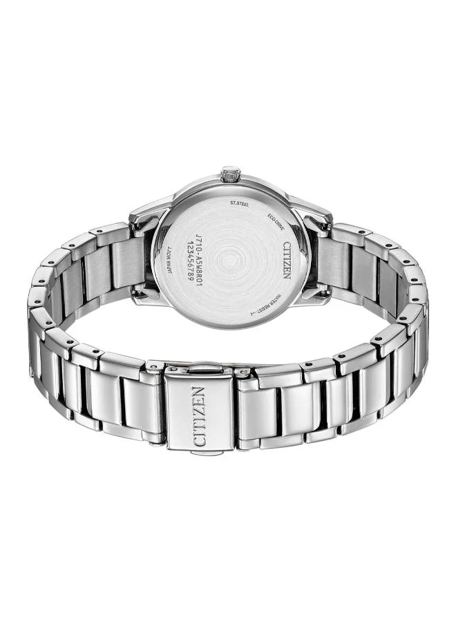 CITIZEN Women's Stainless Steel Strap Eco-Drive Women Watch FE1241-71Z - 29.4 mm