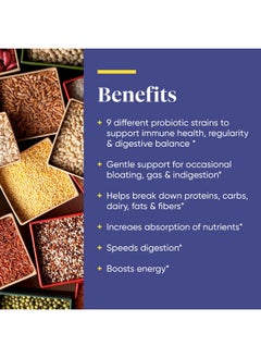 ENZYMEDICA Digest Basic + Probiotics Gentle Enzymes For Digestive Health Breaks Down Carbs Fats And Proteins With Protease Amylase And Lipase 750 Million Cfu Vegetarian 90 Capsules  - Image 4