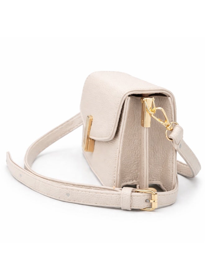 Elegant women's crossbody bag in pebbled leather - small handbag with internal zipper divider, suitable for occasions and travel - Image 4