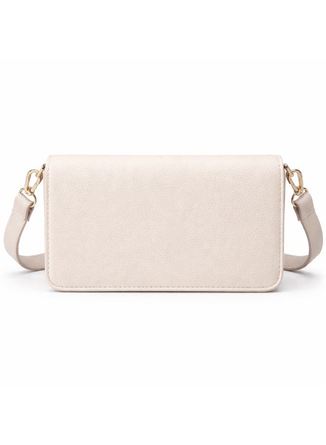 Elegant women's crossbody bag in pebbled leather - small handbag with internal zipper divider, suitable for occasions and travel - Image 3
