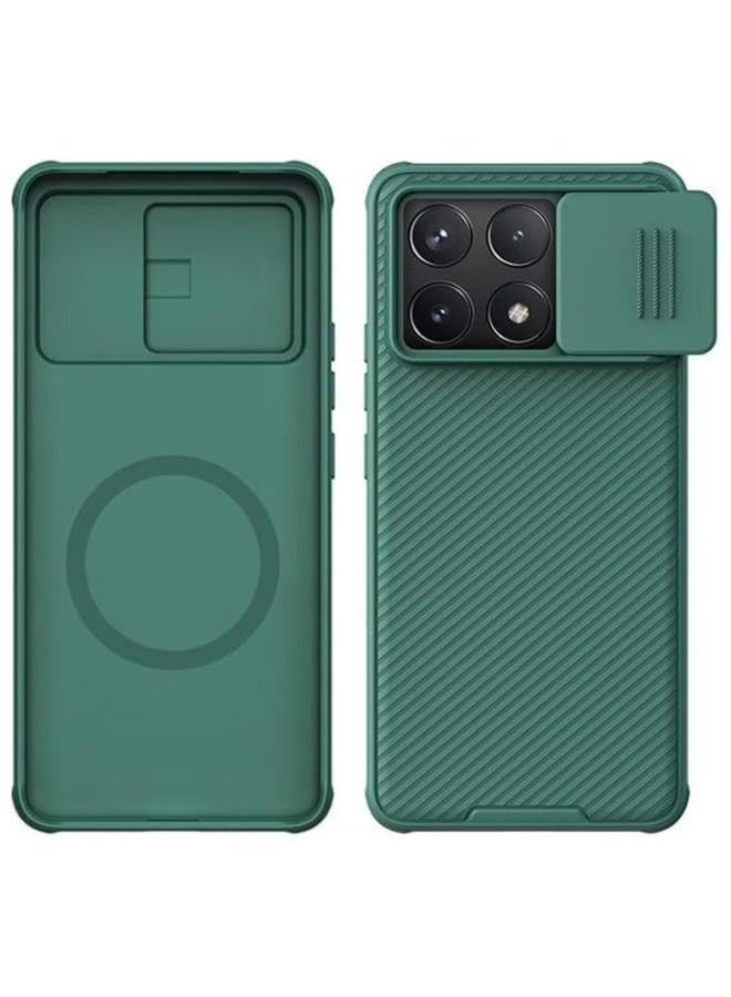 Compatible with Xiaomi Poco F6 Pro 5G Case,CamShield Magnetic Case Slide Camera Protector PC+TPU Cover for 