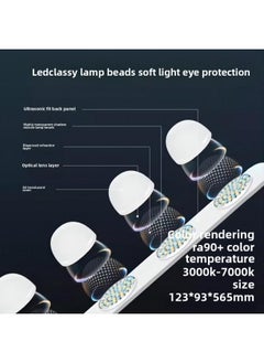 General Desktop Integrated Row Lamp Three-color Warm Stick Lamp Adjustable Fill Lamp Creative Small Table Lamp Live Beauty Lamp-Specifications:【desktop Stick Light】 (single Light)  - Image 4