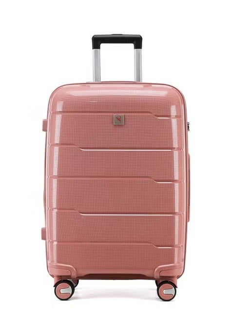REFLECTION Jaguar Hard Luggage PP Trolley Bag with 4 Spinner Wheels and TSA Lock  R.GOLD  77CM