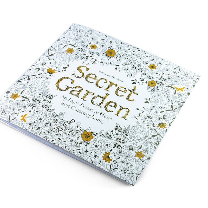 English Version Of Secret Garden Kidsren'S Stress-Reducing Hand-Painted Coloring Book Painted Mandala Large Painting Book - Image 5
