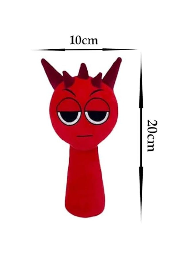 general Sprunki Plush Toy - Cartoon Game Plush Toy, New Game Plush Doll, Realistic Cute Soft Stuffed Animal Doll Pillow Game Fan Boy Girl Children (I/1) - Image 3