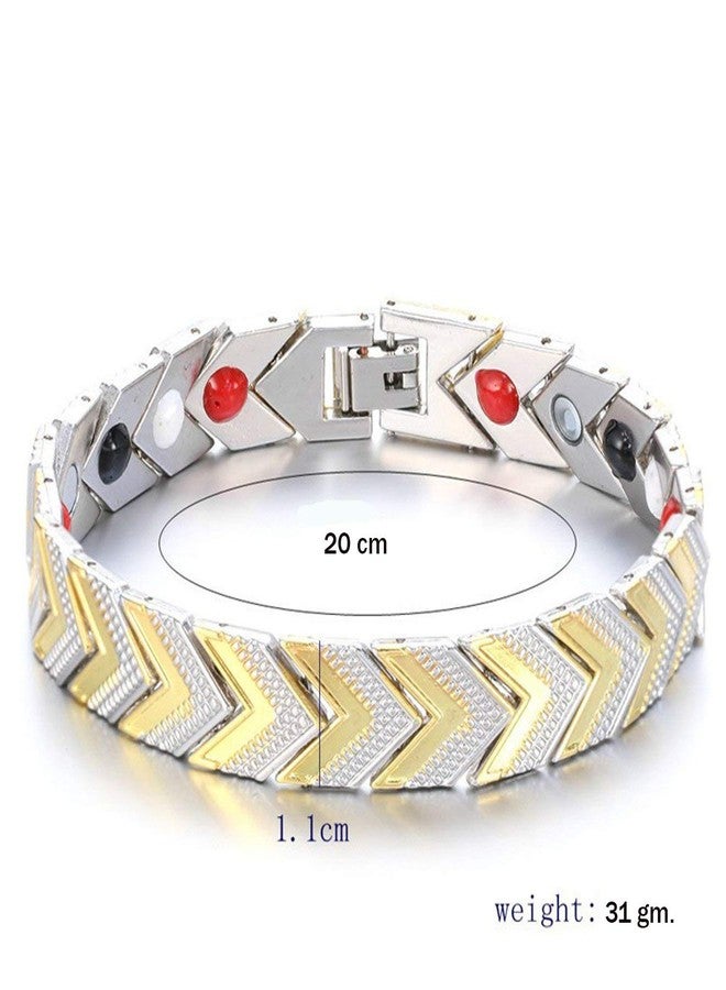 ZIVOM® Stainless Steel Health Care Magnet Therapy Bio Energy Bracelet - Image 5
