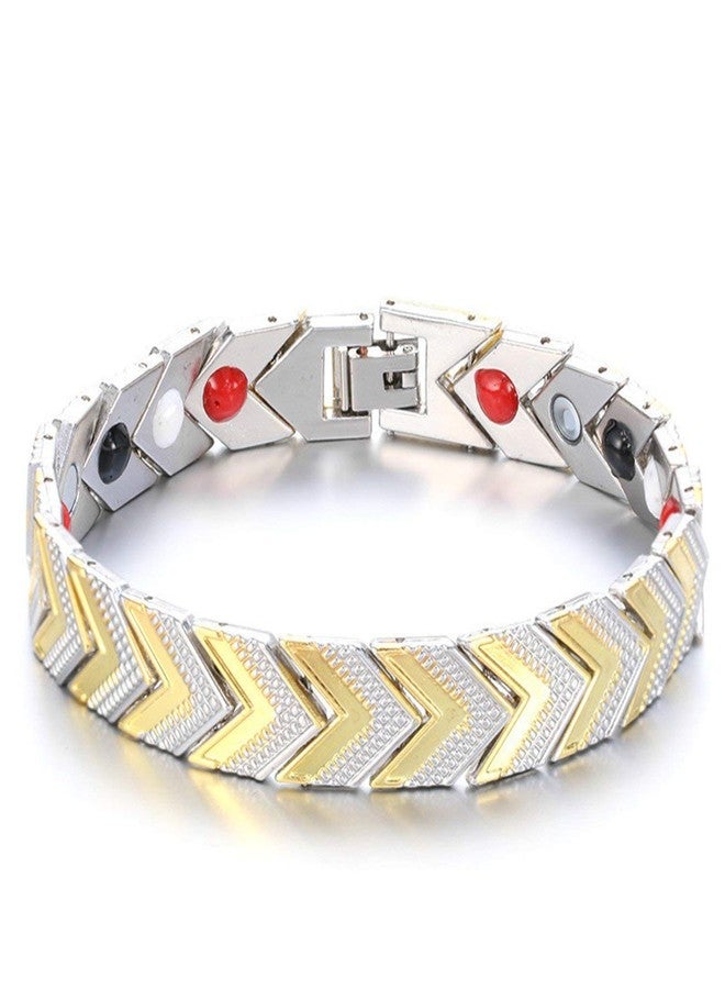 ZIVOM® Stainless Steel Health Care Magnet Therapy Bio Energy Bracelet - Image 4