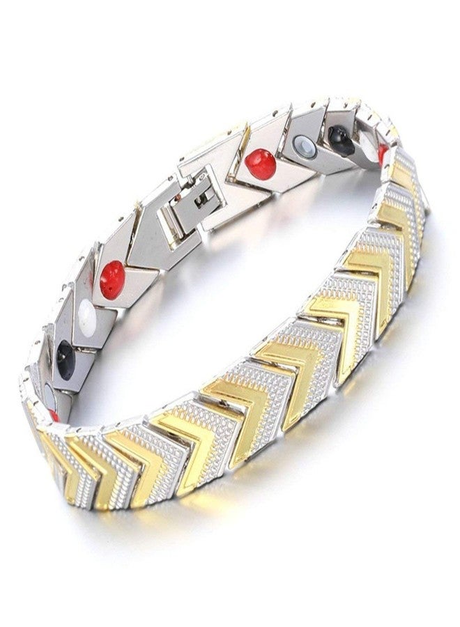 ZIVOM® Stainless Steel Health Care Magnet Therapy Bio Energy Bracelet - Image 1