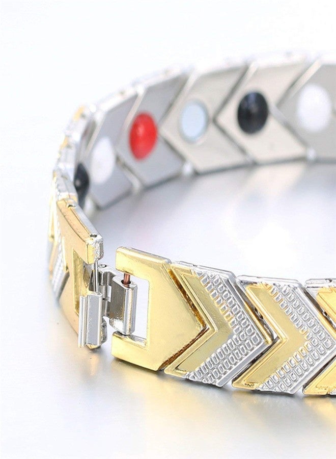 ZIVOM® Stainless Steel Health Care Magnet Therapy Bio Energy Bracelet - Image 2