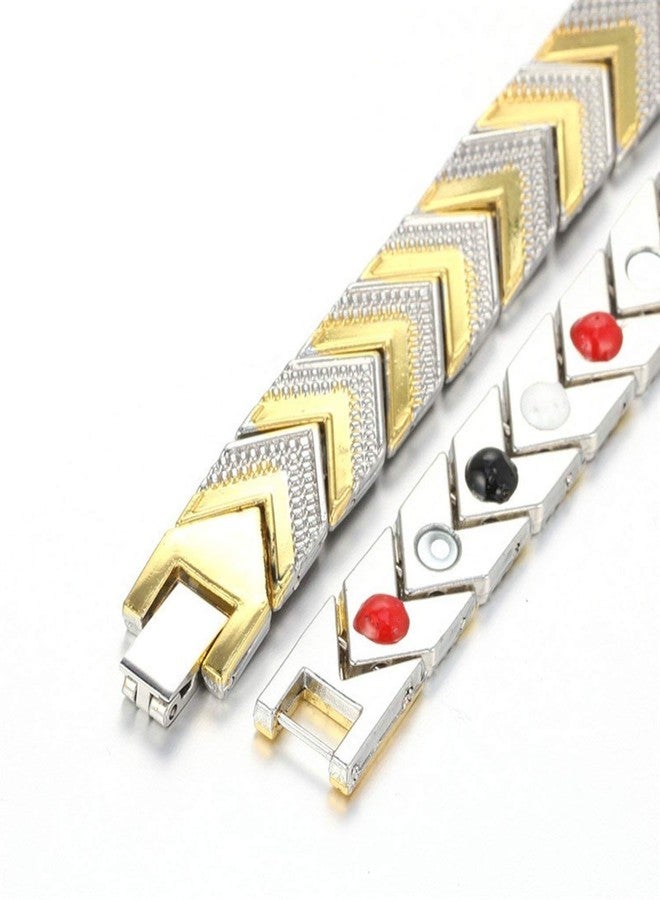 ZIVOM® Stainless Steel Health Care Magnet Therapy Bio Energy Bracelet - Image 3