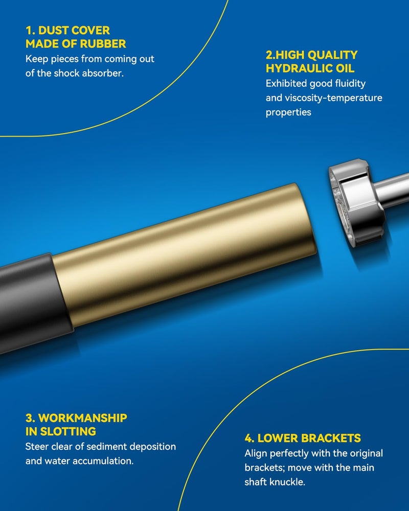 PHILTOP Rear Struts Shock for Focus 2012-2018, Shock Absorber 5645 * 2, Struts with Coil Spring SAA854 2 Pcs - Image 4