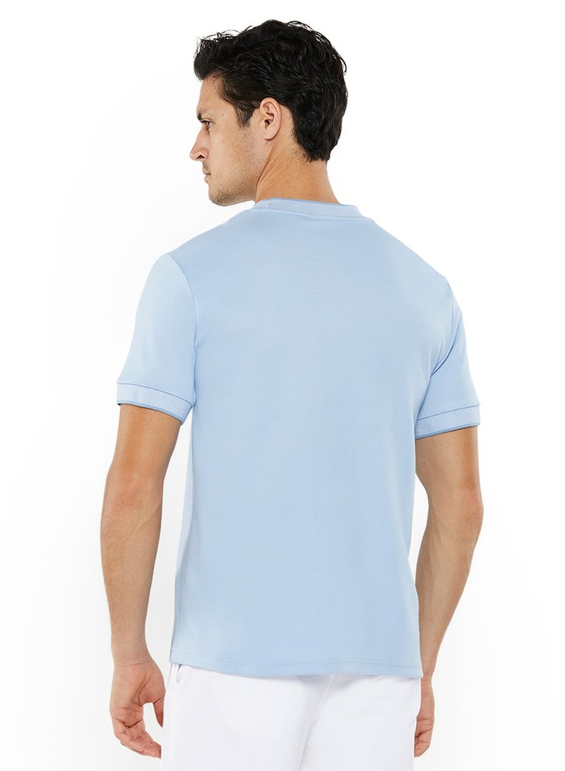 نوتيكا تيشيرت أساسي بياقة دائرية وشعار، بقصة عادية من مزيج القطن - Image 3