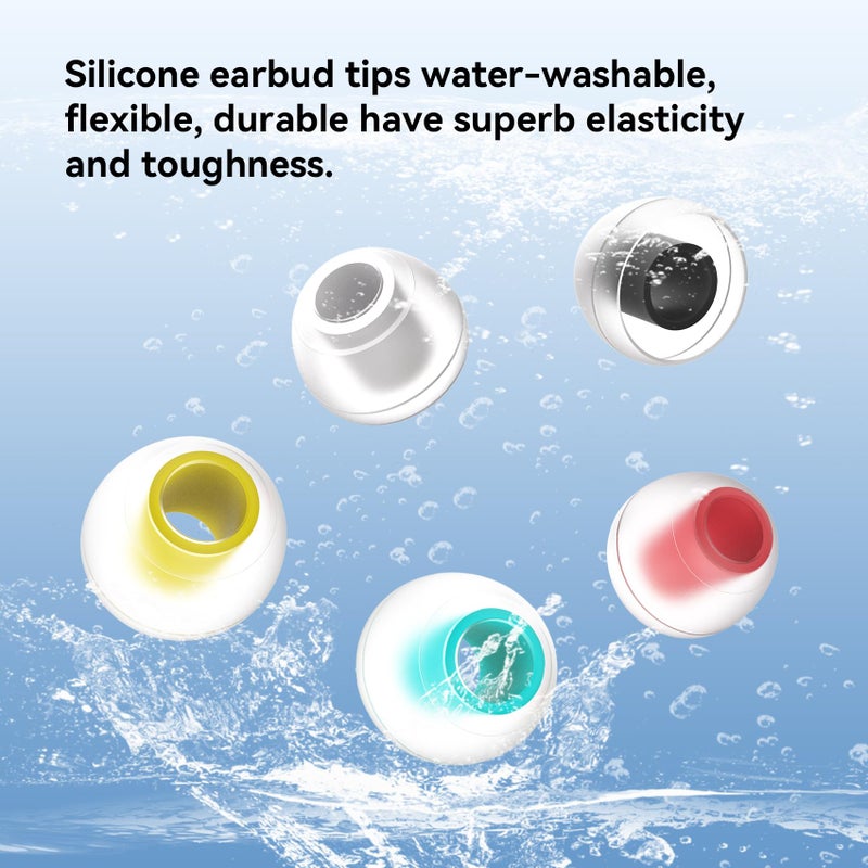 Kinboofi 5 أزواج من نصائح الأذن KBEAR 07، نصائح أذن سيليكون KINBOOFI KZ ZS10 PRO لسماعات الأذن IEM لسماعات KZ ZST ZS10 PRO X AS10 AS24 ZSN ZSN PRO X ZSN PRO ZS10 PRO2 TANGZU WAN'ER CCZ DC02 DC01-PRO السلكية (S/M/L)  - Image 4