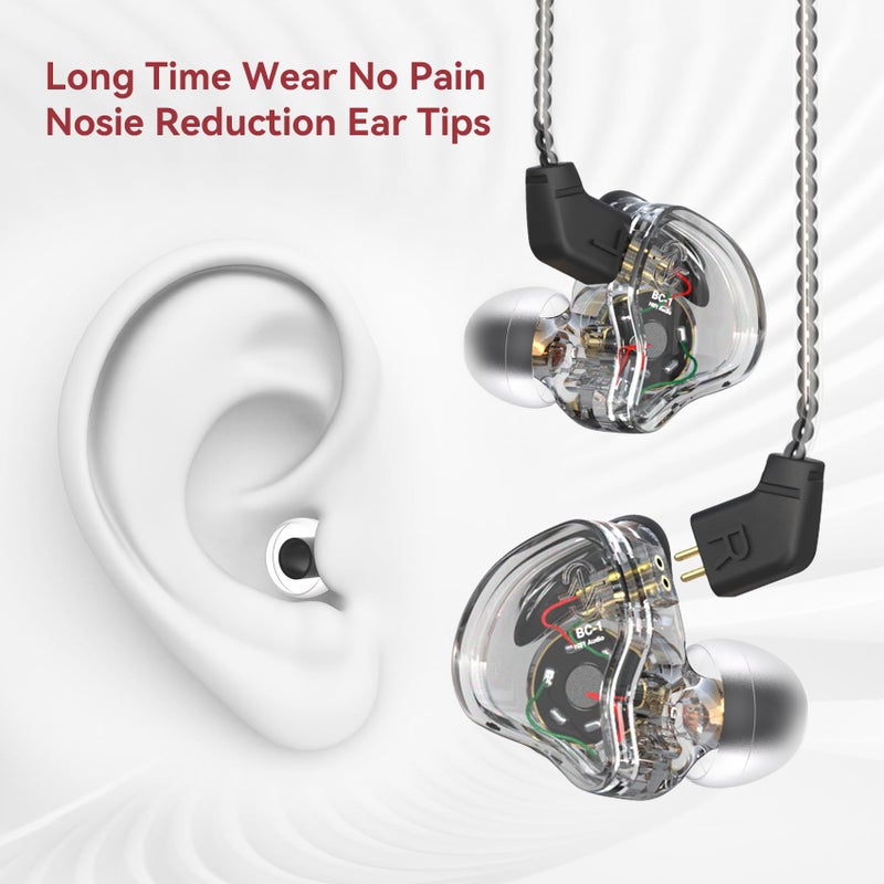 Kinboofi 5 أزواج من نصائح الأذن KBEAR 07، نصائح أذن سيليكون KINBOOFI KZ ZS10 PRO لسماعات الأذن IEM لسماعات KZ ZST ZS10 PRO X AS10 AS24 ZSN ZSN PRO X ZSN PRO ZS10 PRO2 TANGZU WAN'ER CCZ DC02 DC01-PRO السلكية (S/M/L)  - Image 3