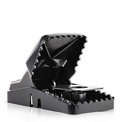 eXuby Large Powerful Rat Traps - Kills Instantly with Powerful Steel Spring - Setup in Seconds - Wash & Reuse Over & Over - Hands Free Disposal - Rat Control Without Harmful Poisons (4) - Image 1