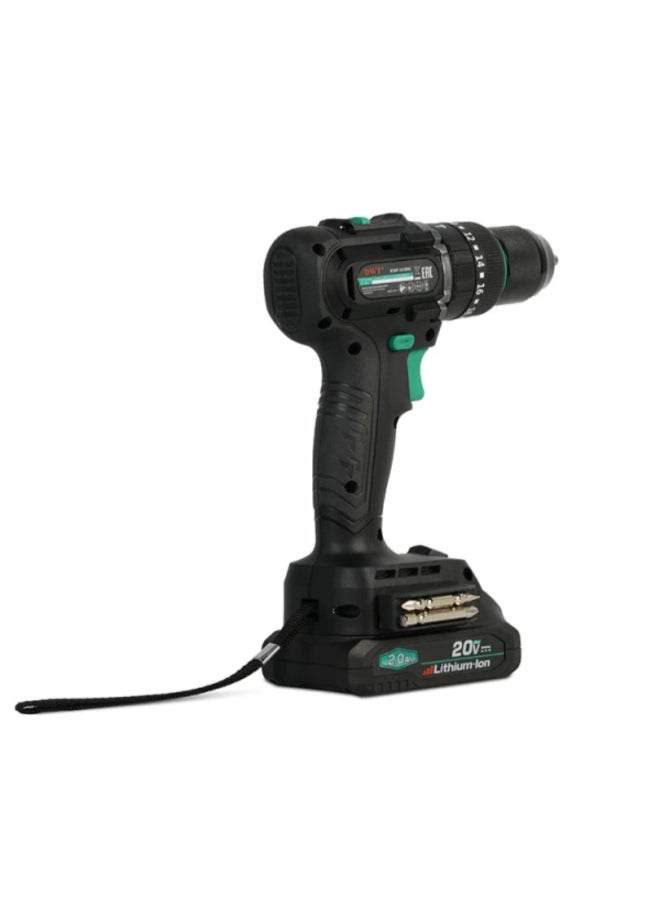 DWT 20V Rechargeable Brushless Cordless Impact Drill Driver Black and Green 26.2 x 10.3 x 31 cm ASBP-20 DNG-2 BMC - Image 4