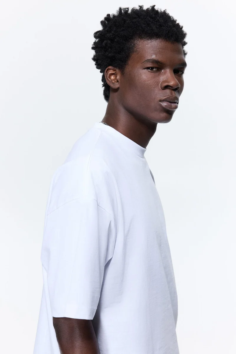 H&M  Oversized Fit Cotton T-shirt for Men | Best Price UAE