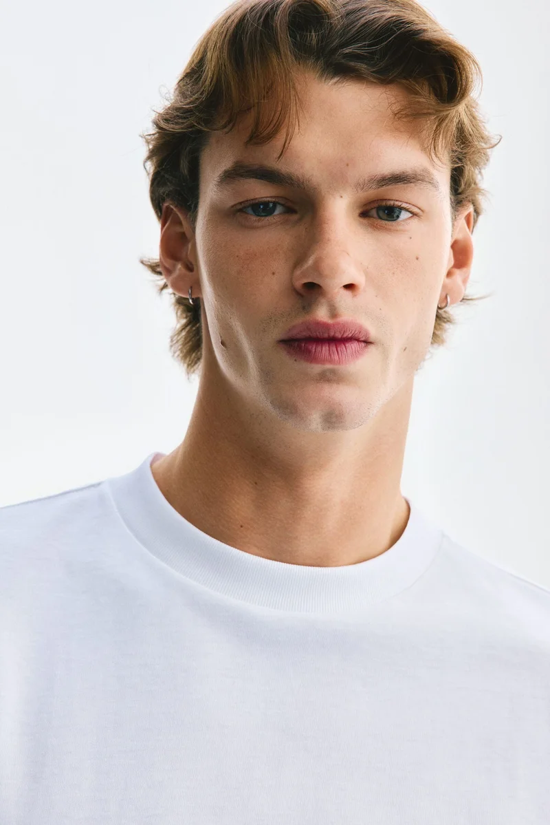 H&M  Oversized Fit Cotton T-shirt for Men | Best Price UAE
