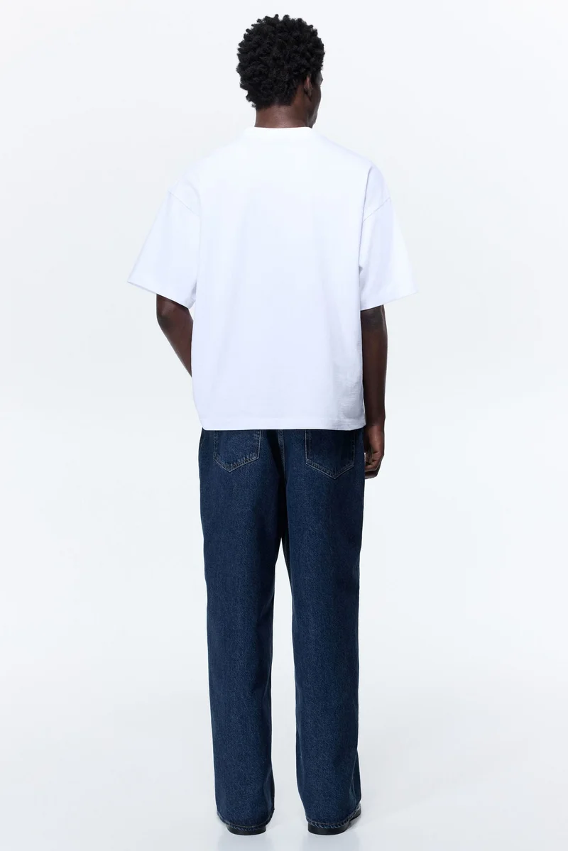 H&M  Oversized Fit Cotton T-shirt for Men | Best Price UAE