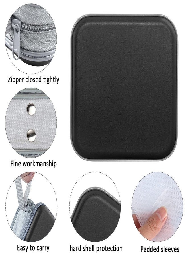 Siveit CD Case Holders - Hard Plastic 48 Capacity CD/DVD Disc Cases Storage Binder for Car, Home, Office, Travel (Black) - Image 2