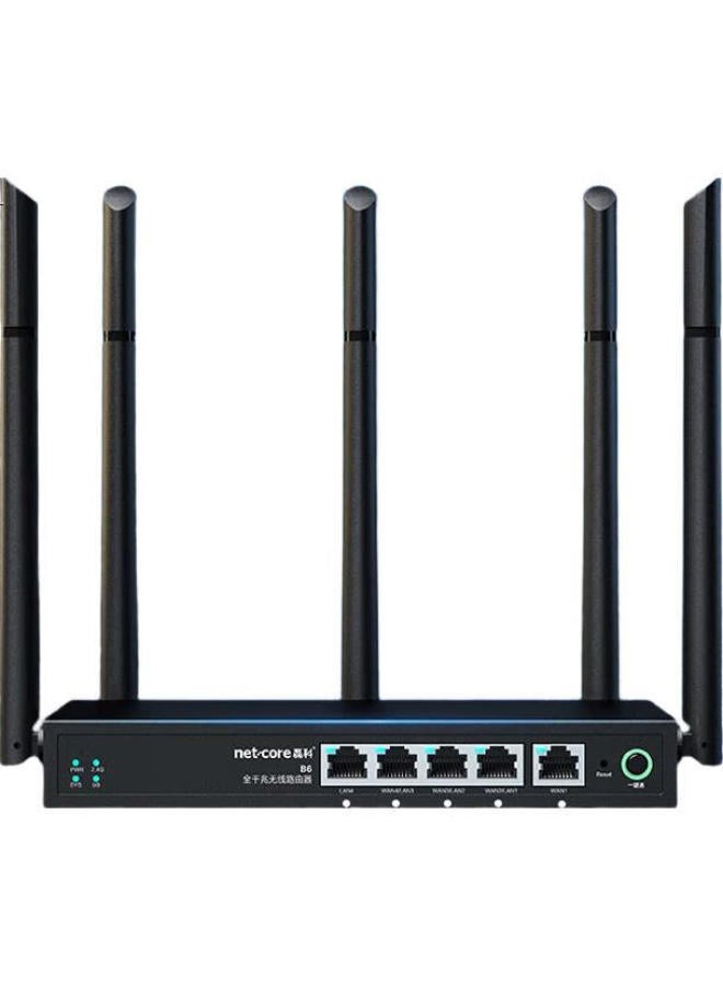 Netcore B6 Full Gigabit Wireless Router, Enterprise-Grade, Wifi 5G Dual-Band, 1200M Multi-Wan Ports, Home And Commercial High-Speed 5 Antenna Router - Image 1