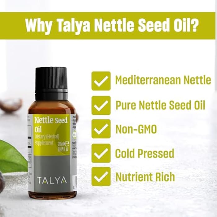 TALYA Nettle Seed Oil 0.67 fl.oz - Stinging Nettle - Liquid Drops - Dietary Supplement - | Non-GMO | Vegan | Gluten Free - Image 4