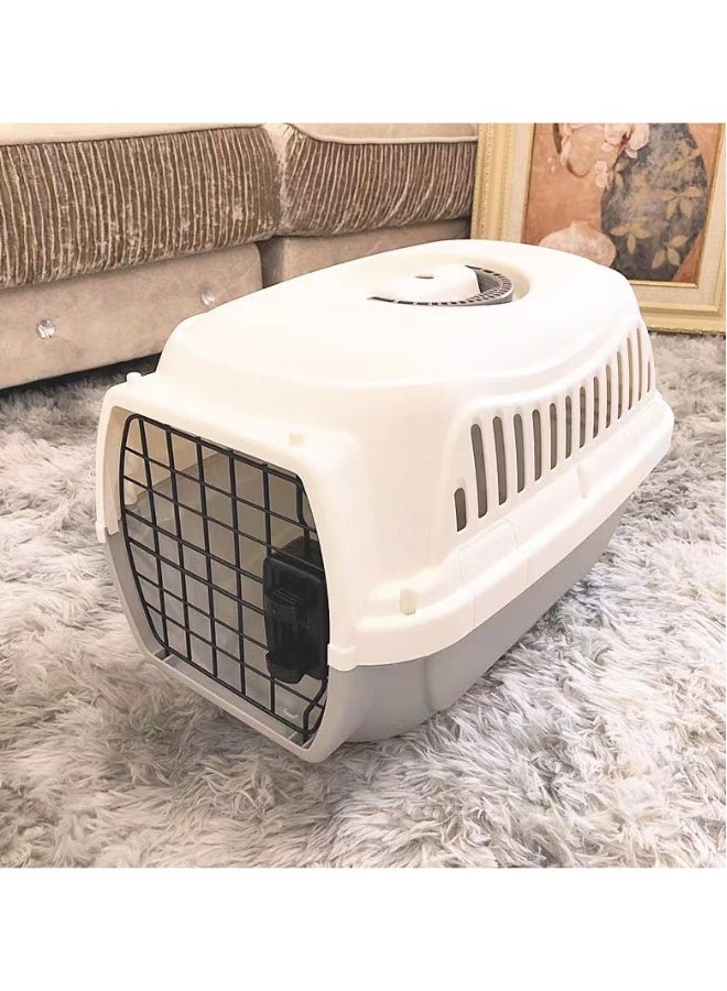 بيوينتي حاملة سفر للحيوانات الأليفة بجوانب صلبة قابلة للتحميل من الأعلى، 19 إنش، زرقاء - Image 3