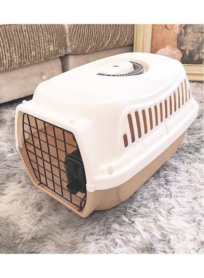 بيوينتي حاملة سفر للحيوانات الأليفة بجوانب صلبة قابلة للتحميل من الأعلى، 19 إنش، زرقاء - Image 5