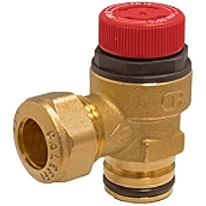 CALEFFI  6 BAR PRESSURE RELIEF VALVE C/W CIRCLIP CONNECTION F0000412