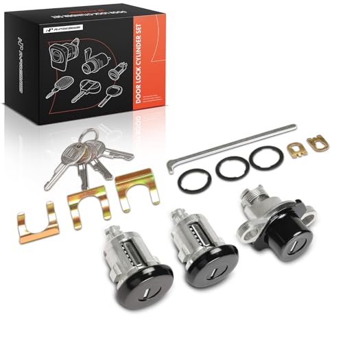 A-Premium APremium Doors and Hatch Lock Cylinder Set with 4 Keys Compatible with Chevrolet Camaro Pontiac Firebird 19932002 - Image 1
