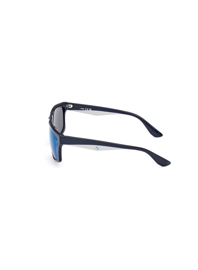 BMW FULL RIM MALE SQUARE BLUE ACETATE SUNGLASSES - Image 2