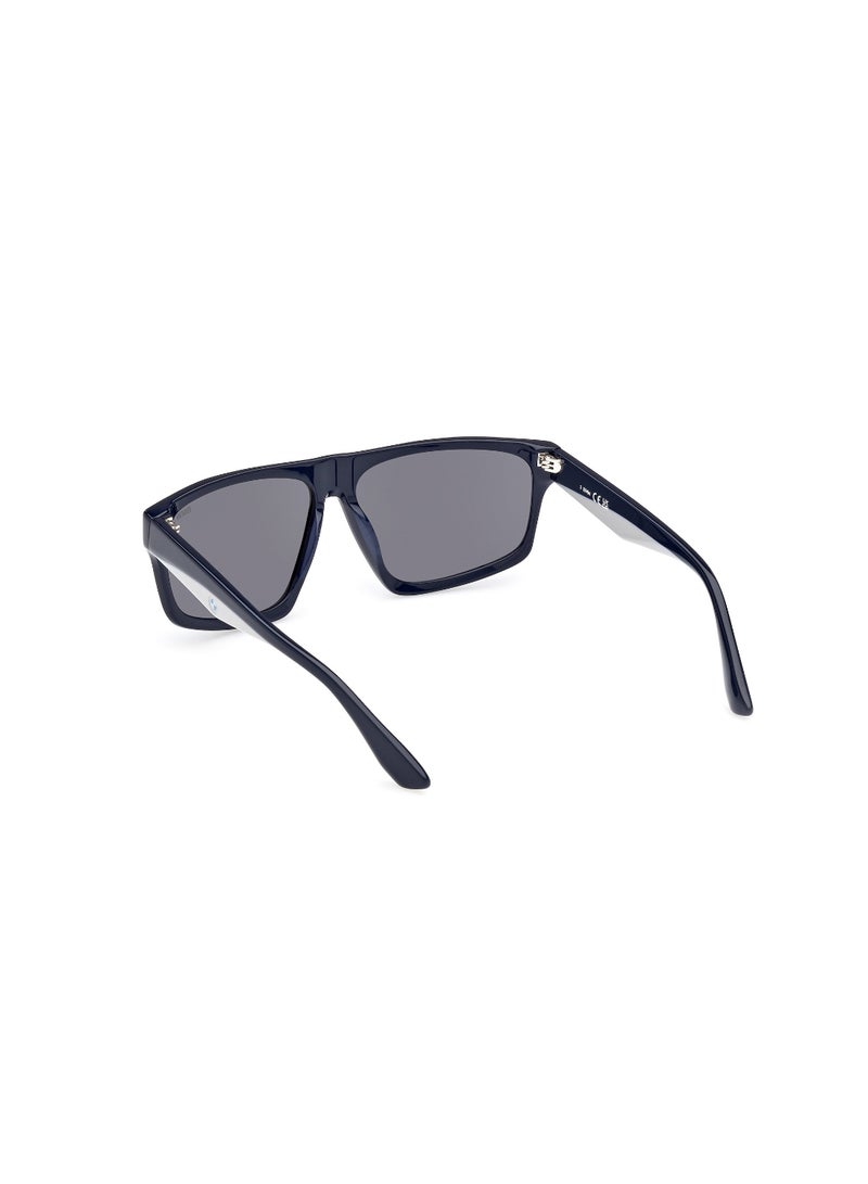 BMW FULL RIM MALE SQUARE BLUE ACETATE SUNGLASSES - Image 3