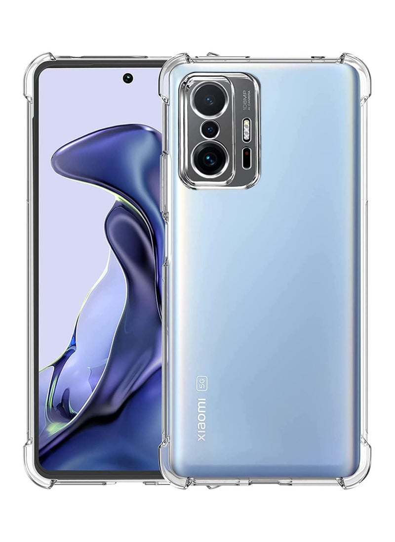 Generic - Case Compatible with Xiaomi 11T Pro Crystal Clear Anti Scratch Shock Absorption Cover Case Hd Clear Tpu Precise Cutouts and Slim Fit Transparent Cover 6.67 inch (TPU) - Image 1