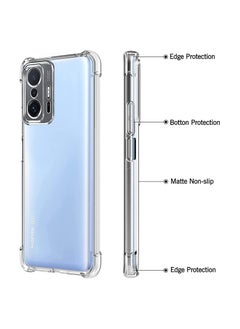 Generic Case Compatible with Xiaomi 11T Pro Crystal Clear Anti Scratch Shock Absorption Cover Case Hd Clear Tpu Precise Cutouts and Slim Fit Transparent Cover 6.67 inch (TPU)  - Image 3