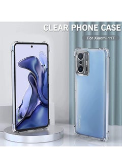 Generic Case Compatible with Xiaomi 11T Pro Crystal Clear Anti Scratch Shock Absorption Cover Case Hd Clear Tpu Precise Cutouts and Slim Fit Transparent Cover 6.67 inch (TPU)  - Image 2