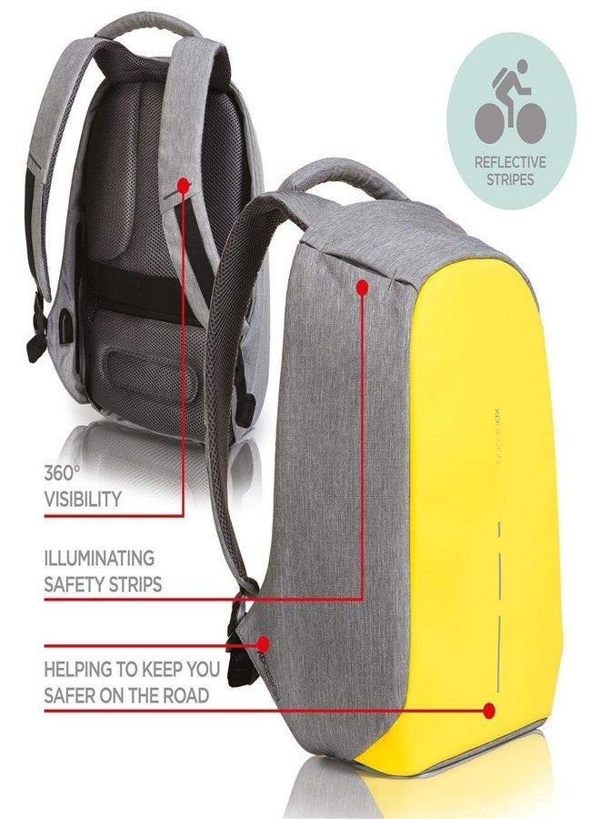 XDDesign XD Design 13 LTR Grey Anti Theft Compact Yellow Laptop Backpack with Rain Cover (Yellow) - Image 5