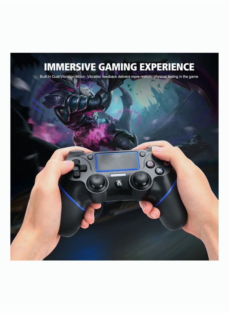 AccLoo - PS4 Controller, Wired Remote Controller for Playstation 4 Dual Vibration Shock Joystick Game pad for PS4/PS4 Slim/PS4 Pro and PC with 6ft Long USB Cable - Image 1