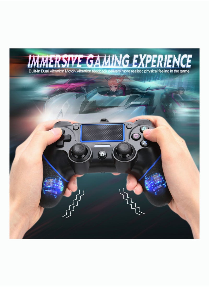 AccLoo - PS4 Controller, Wired Remote Controller for Playstation 4 Dual Vibration Shock Joystick Game pad for PS4/PS4 Slim/PS4 Pro and PC with 6ft Long USB Cable - Image 1