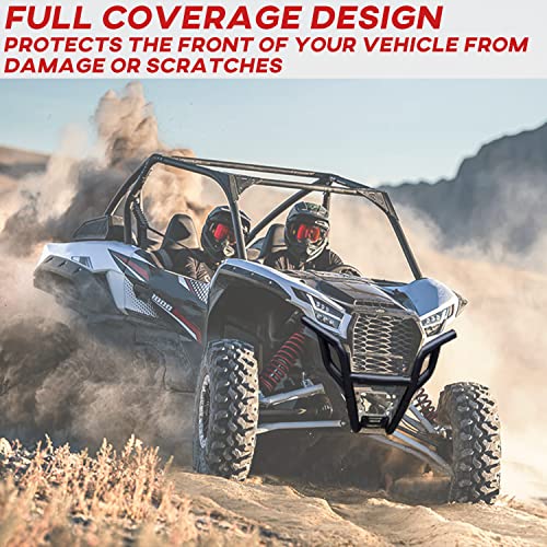 SAUTVS Sport Front Bumper for Teryx KRX 1000 Trail Edition, Black Bumper Protector Headlight Guard for Kawasaki Teryx KRX KRX4 1000 2020-2025 Accessories, Replace #99994-1301 - Image 3