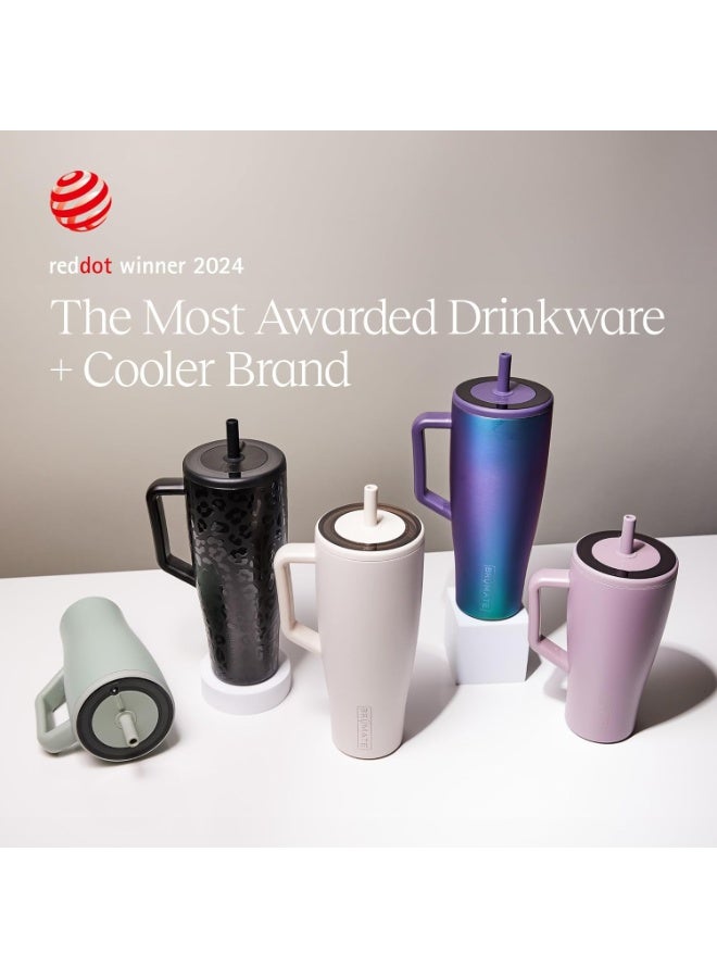 BruMate Era 40 oz Tumbler with Handle and Straw | 100% Leakproof Insulated Tumbler with Lid and Straw | Made of Stainless Steel | Cup Holder Friendly Base | 40oz (Lilac Dusk) - Image 4