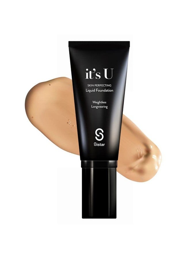 Sistar It'S U Skin Perfecting Liquid Foundation Medium Coverage Buildable Weightless Longwearing Blendable 35 G ; 1.23 Oz. (Nude) - Image 1