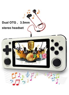 ANBERNIC  RG351P Handheld Game Console, Opening Linux Tony System Built-in 64G TF Card 2500 Classic Games 3.5-inch IPS Screen Retro Game Console (White)  - Image 5