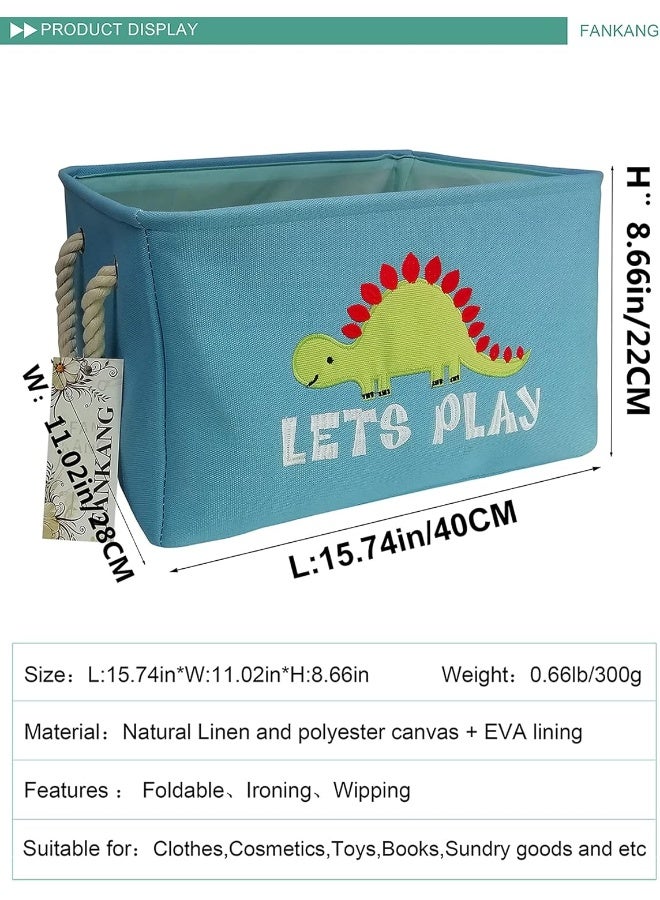 FANKANG (Single Dinosaur) - Rectangular Fabric Storage Bin - Image 2